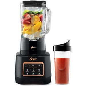 Oster Black and Silver Blender with Travel Cup